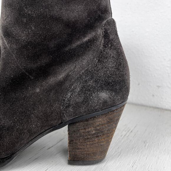 Paul Green Riley grey suede heeled ankle boot water resistant size 7.5 - Picture 7 of 12